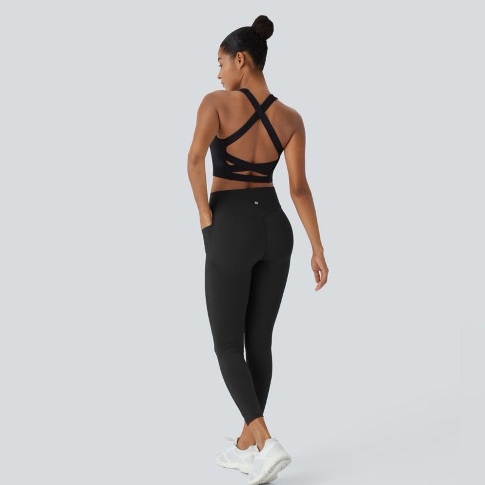 Halara Ultra Sculpt Black Full-Length Leggings NWT